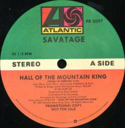 Savatage : Hall of the Mountain King (Single)